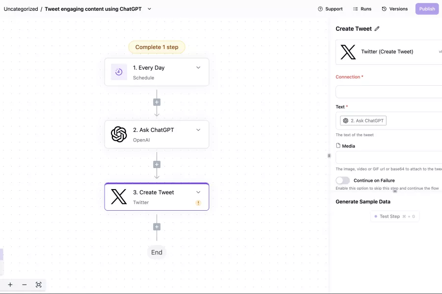 Activepieces Flow Create