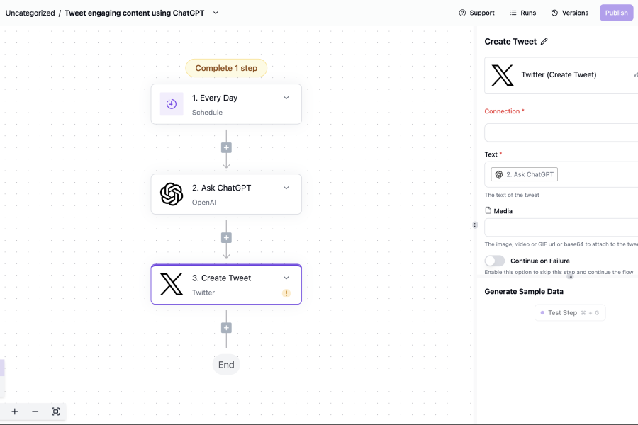 Activepieces Flow Create
